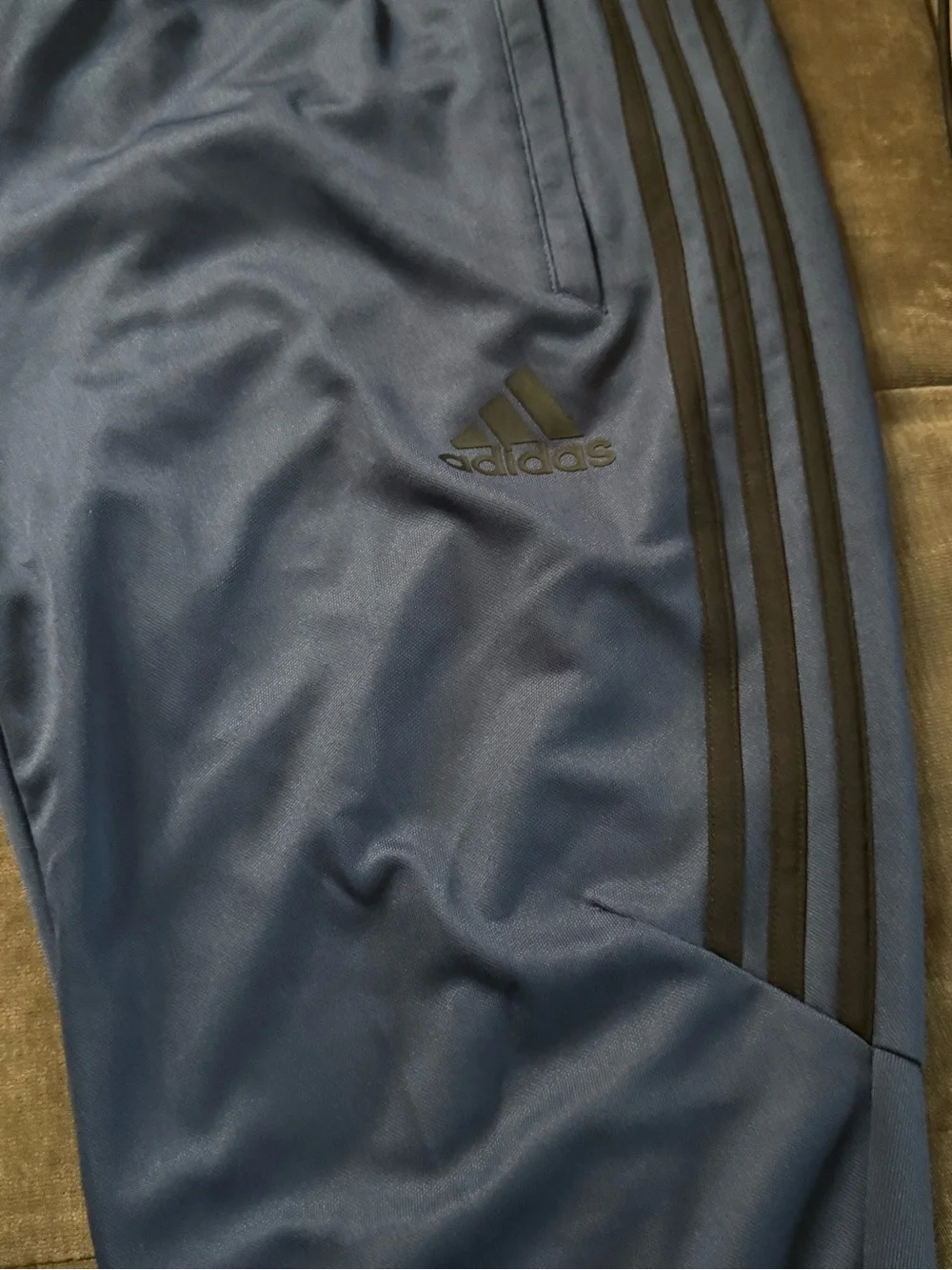 Banana Republic Navy Blue Athletic Joggers with Black Stripe Detail